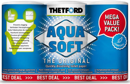 Toalettpapir Aqua Soft 6-pk. Thetford